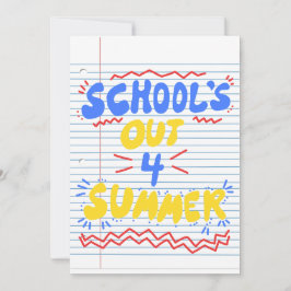 Invitación de la escuela al papel de hoja suelta