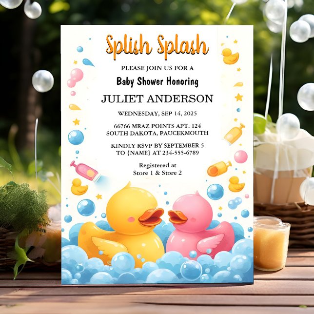 Invitación De la espuma de la piscina de juguetes Bash Twin R (Subido por el creador)