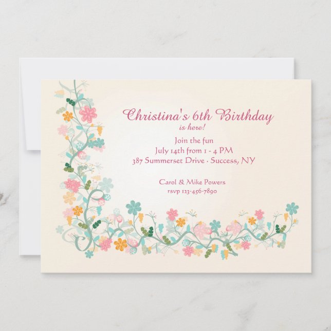 Invitación de la esquina del florete (Anverso)