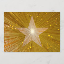 Invitación de la estrella del oro