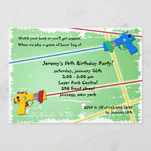 Invitación de la etiqueta del laser