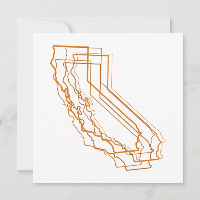 invitación de la falta de definición de California (Anverso)