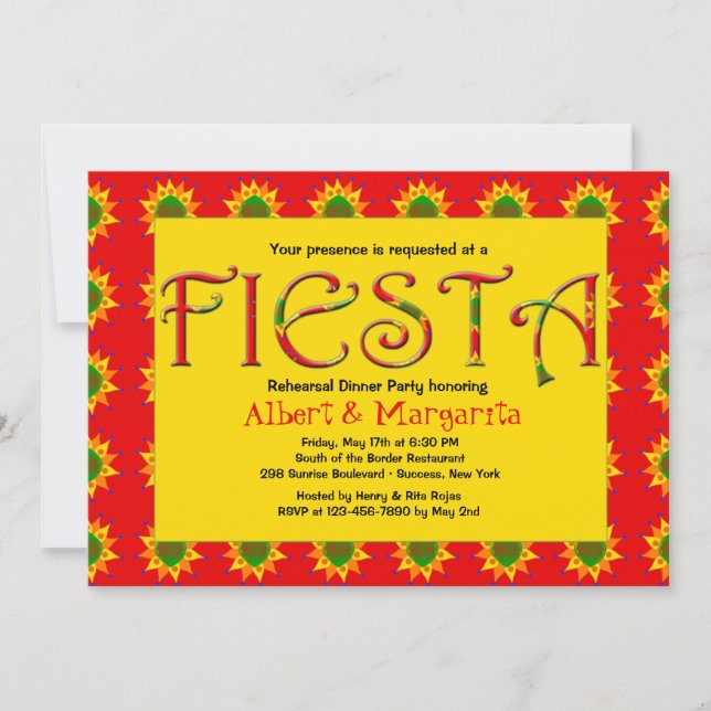 Invitación de la fiesta (Anverso)