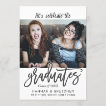 Invitación de la fiesta combinada de graduación