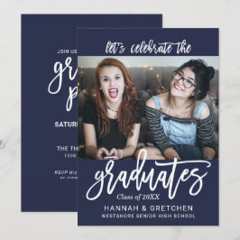 Invitación de la fiesta combinada de graduación