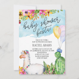 Invitación de la fiesta de Baby Shower del cactus