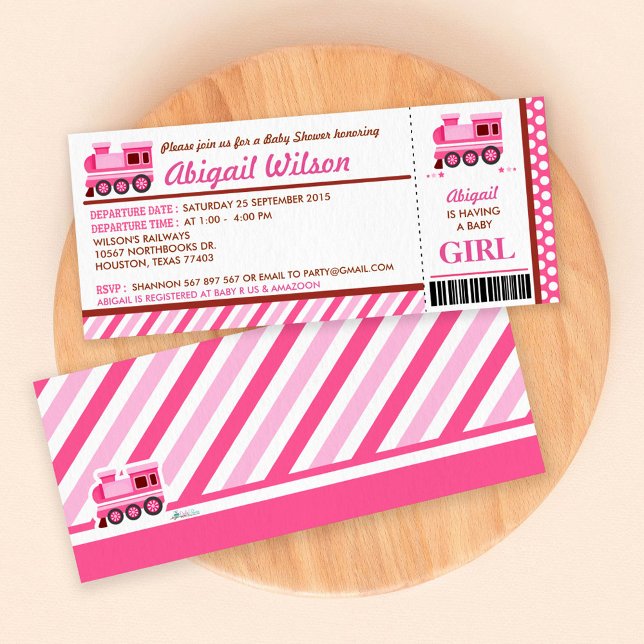 Invitación de la fiesta de Baby Shower del pase de (Subido por el creador)