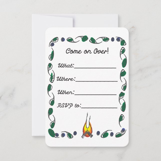 Invitación de la fiesta de barrio (Anverso)