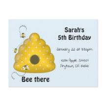 Invitación de la fiesta de Bee There