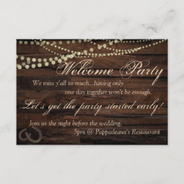 Invitación de la fiesta de bienvenida