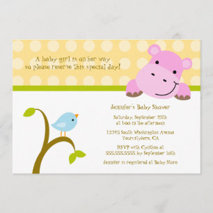 Invitación de la fiesta de bienvenida al bebé de