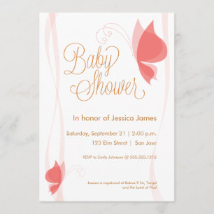 Invitación de la fiesta de bienvenida al bebé de