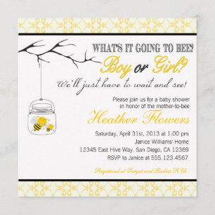 Invitación de la fiesta de bienvenida al bebé del