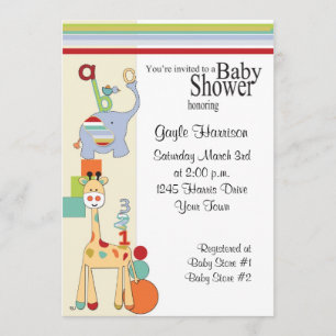 invitación de la fiesta de bienvenida al bebé del