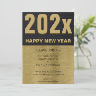Invitación de la fiesta de Black and Gold