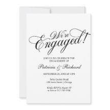 Invitación de la fiesta de compromiso