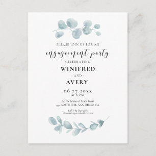 Invitación de la fiesta de compromiso