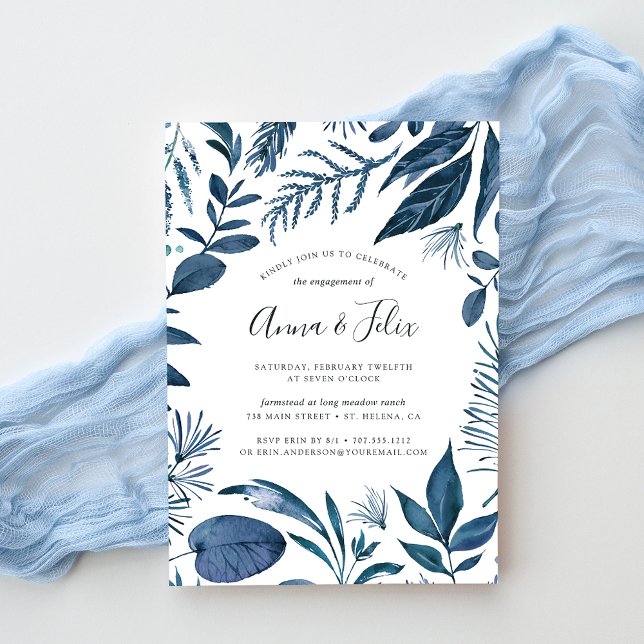 Invitación de la fiesta de compromiso de Azure Wil (Subido por el creador)