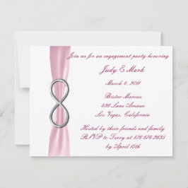 Invitación de la fiesta de compromiso de infinito