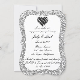 Invitación de la fiesta de compromiso del corazón