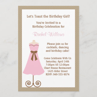 Invitación de la fiesta de cumpleaños