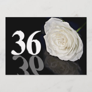 Invitación de la fiesta de cumpleaños 36 años
