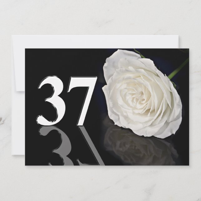 Invitación de la fiesta de cumpleaños 37 años (Anverso)