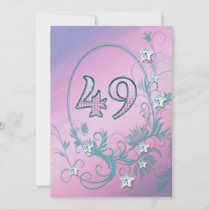 Invitación de la fiesta de cumpleaños 49 años
