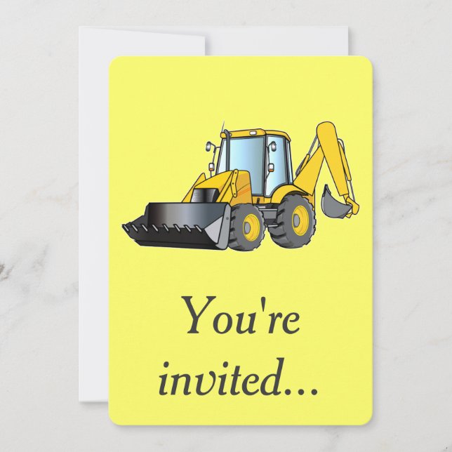 Invitación de la fiesta de cumpleaños con la (Anverso)