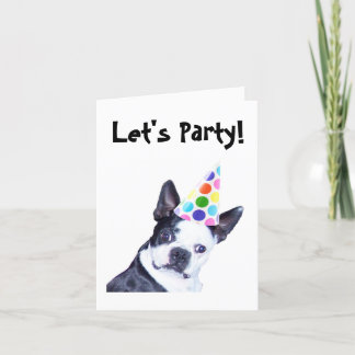 Invitación de la fiesta de cumpleaños de Boston