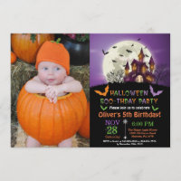 Invitación de la fiesta de cumpleaños de Halloween