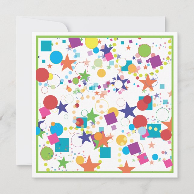 Invitación de la fiesta de cumpleaños de la (Anverso)