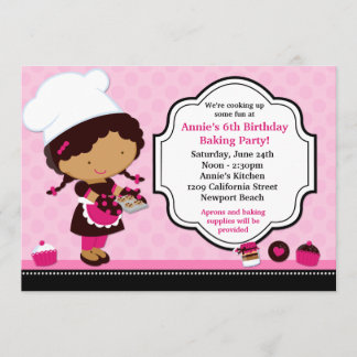 Invitación de la fiesta de cumpleaños de la