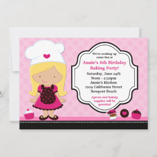 Invitación de la fiesta de cumpleaños de la