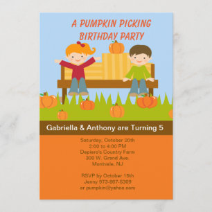 Invitación de la fiesta de cumpleaños de la