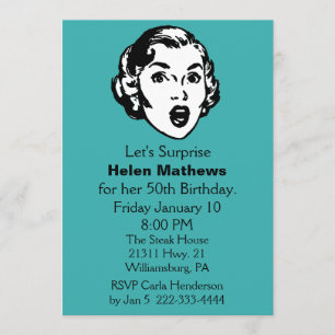 Invitación de la fiesta de cumpleaños de la