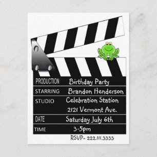 Invitación de la fiesta de cumpleaños de la