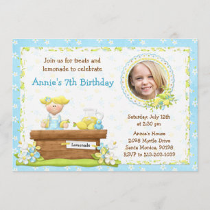 Invitación de la fiesta de cumpleaños de la
