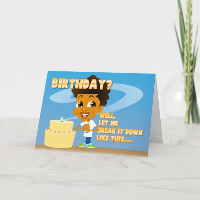 Invitación de la fiesta de cumpleaños de la (Anverso)