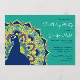 Invitación de la fiesta de cumpleaños de la
