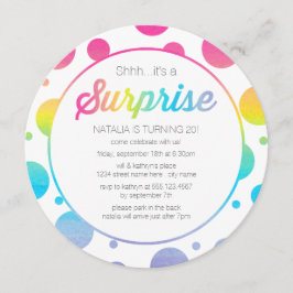 Invitación de la fiesta de cumpleaños de la