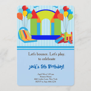 Invitación de la fiesta de cumpleaños de la casa