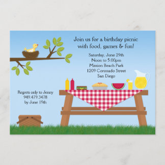 Invitación de la fiesta de cumpleaños de la comida