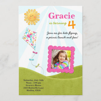 Invitación de la fiesta de cumpleaños de la comida