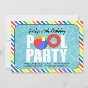 Invitación de la fiesta de cumpleaños de la fiesta