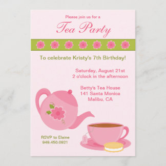 Invitación de la fiesta de cumpleaños de la fiesta