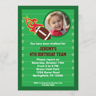 Invitación de la fiesta de cumpleaños de la foto