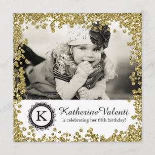 Invitación de la fiesta de cumpleaños de la foto