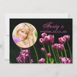 Invitación de la fiesta de cumpleaños de la foto