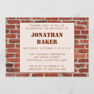Invitación de la fiesta de cumpleaños de la pared